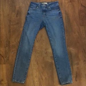 Madewell 9” high rise skinny jean